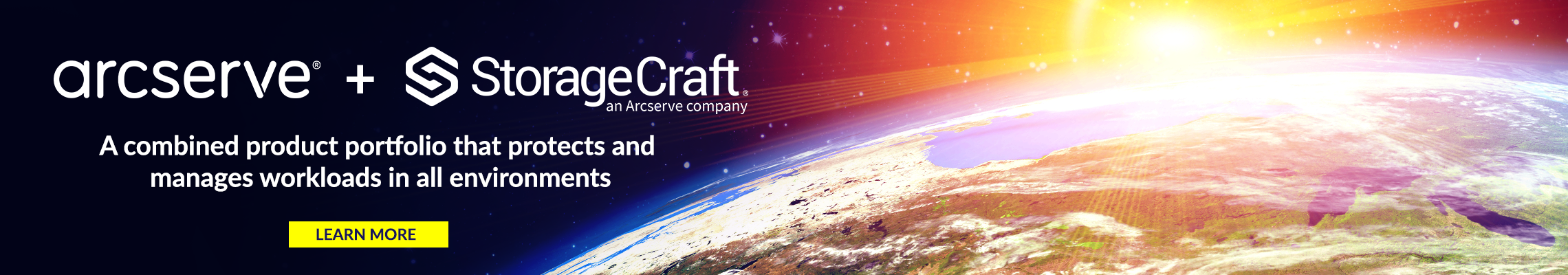 Arcserve + StorageCraft - A combined product portfolio that protects and manages workloads in all environments